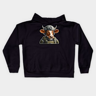 Tactical Cow Kids Hoodie